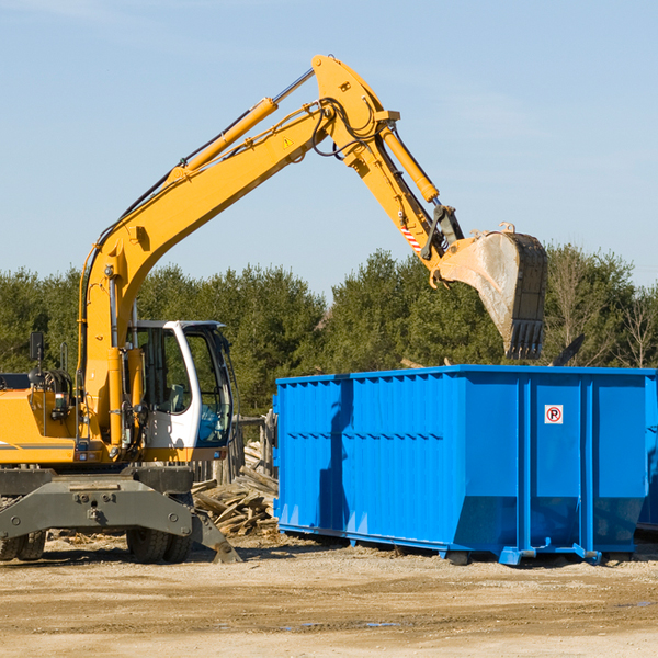 what size residential dumpster rentals are available in Kelly Ridge California